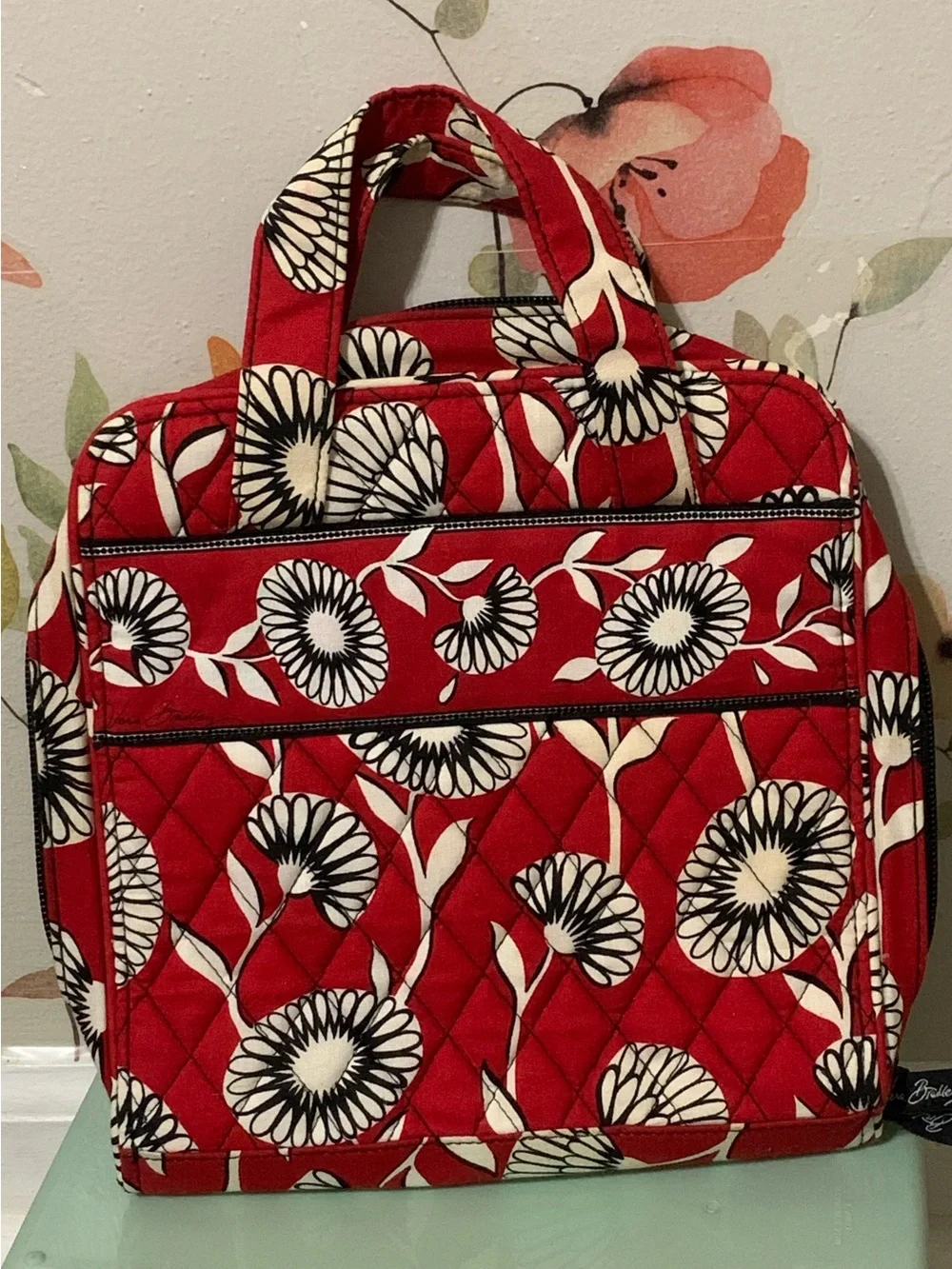 💎 Vera Bradley Deco Daisy Tech Organizer Retired Quilted Floral